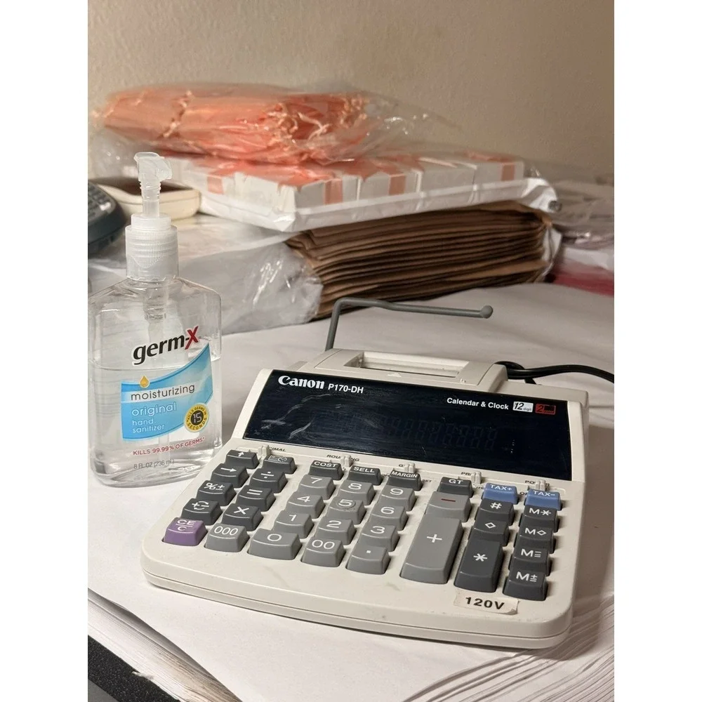 Canon P170-DH Printing Calculator 12 Digit 2 Color